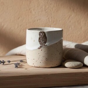 Hedwig and Emilia mugs, hand-thrown stoneware ceramics image 5