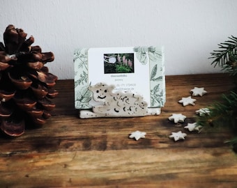 Card holder for business cards, postcards or letters