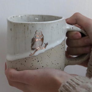 Hedwig and Emilia mugs, hand-thrown stoneware ceramics image 10