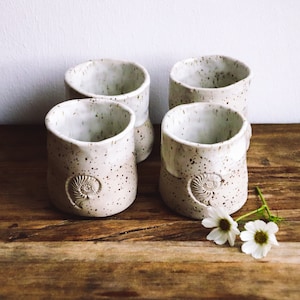 Ammonit ceramic mug PUR, various sizes, hand-made stoneware ceramic