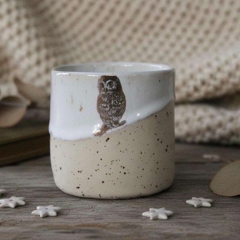 Hedwig and Emilia mugs, hand-thrown stoneware ceramics image 6