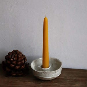 Beeswax candle large, from our family beekeeping, 22 cm long, 70 g heavy image 9