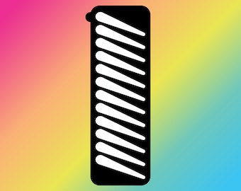 Stencil per campioni di trucco con 12 dita diagonali