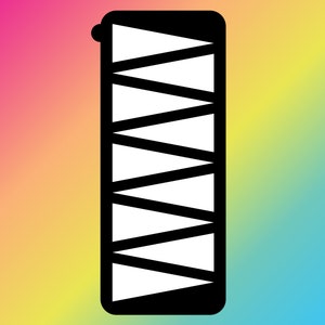 9 Pan Triangle Makeup Swatch Stencil Sticker