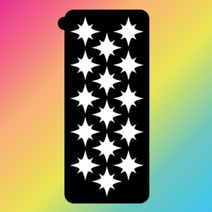15 Pan Sparkle Makeup Swatch Stencil Sticker