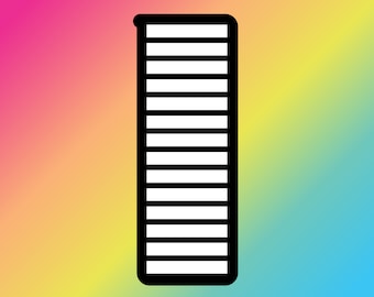 Adesivo stencil per campioni di trucco da 14 padelle