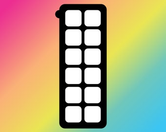 May include: Black ice cube tray with 12 individual compartments.