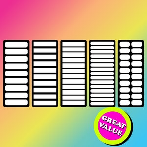 9, 10, 12, 15, 20 Pan Makeup Swatch Schablonen Set. Großartiges Geschenk für den Beauty Guru!