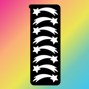8 Pan Sternschnuppe Swatch Stencil Sticker