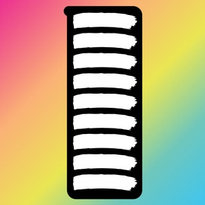 9 Pan Pinselstrich Swatch Stencil Sticker