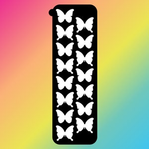 15 Pan Schmetterling Makeup Swatch Stencil Sticker