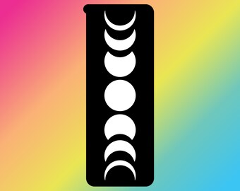 7 Pan Fasi Lunari Campione Stencil Adesivo