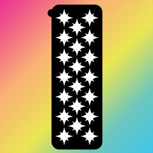20 Pan Sparkle Makeup Swatch Stencil Sticker