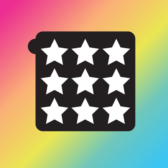 10 Pan Makeup Swatch Stencil Swatch Stickers Star Makeup Swatch Stencil ...