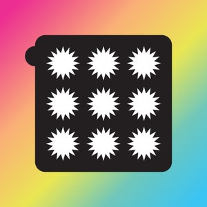 9 Pan Sun Makeup Swatch Stencil Sticker