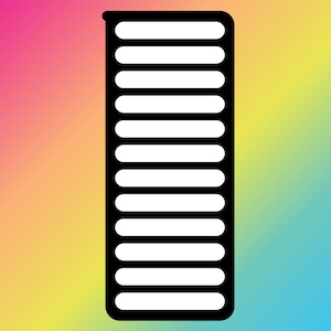 12 Pan Round corners &quot;XL Cuff&quot; Swatch Stencil Sticker