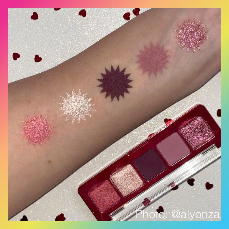 10 Pan Makeup Swatch Stencil Swatch Stickers Star Makeup Swatch Stencil ...