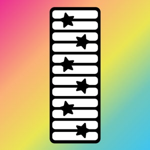12 Pan Stars Makeup Swatch Schablone. Großartiges Geschenk für den Beauty Guru!