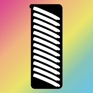 12 Pan Diagonal Brushstroke / Brush Makeup Swatch Stencil Sticker