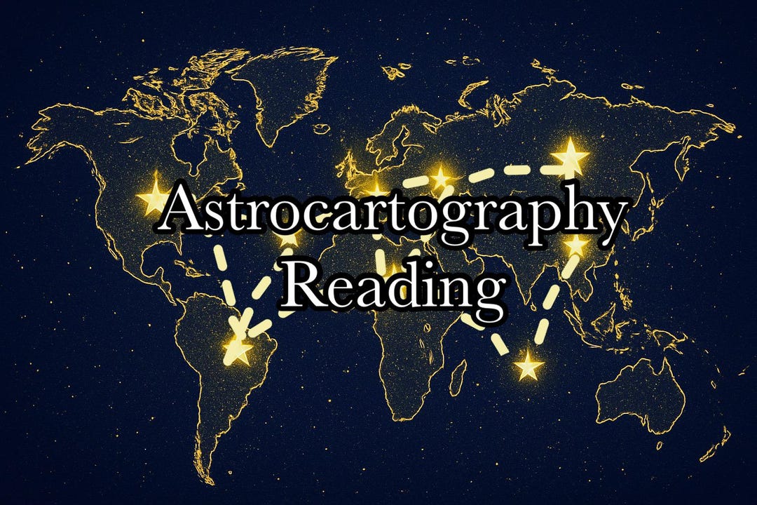 Basic Astrocartography Reading - Etsy