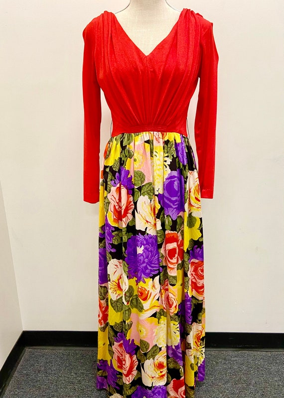 vintage 70s maxi dress