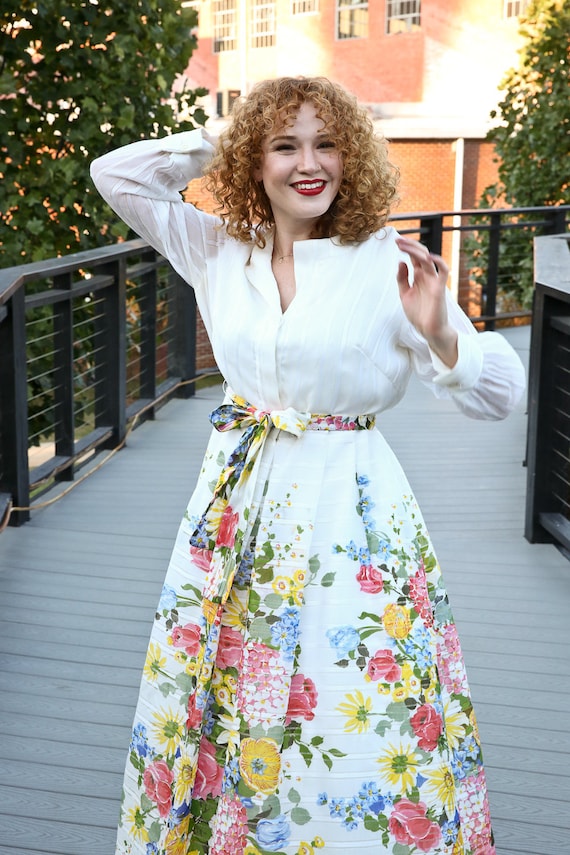 Vintage 70's Garden Party Dress