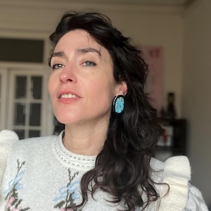 PENDIENTES ASIMETRICOS Originales Piezas Unicas Vintage Hecho a mano Pieza de Arte Exclusivos Regalo mujer único.