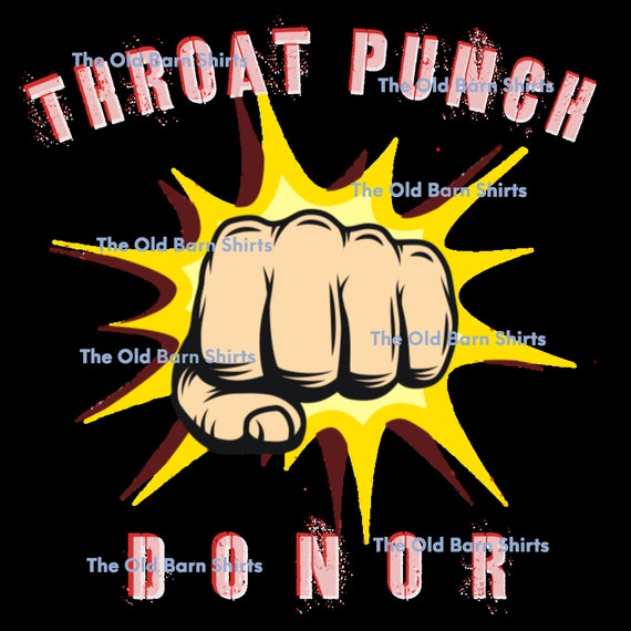 Throat Punch Donor SVG PNG JPG Silhouette Etsy