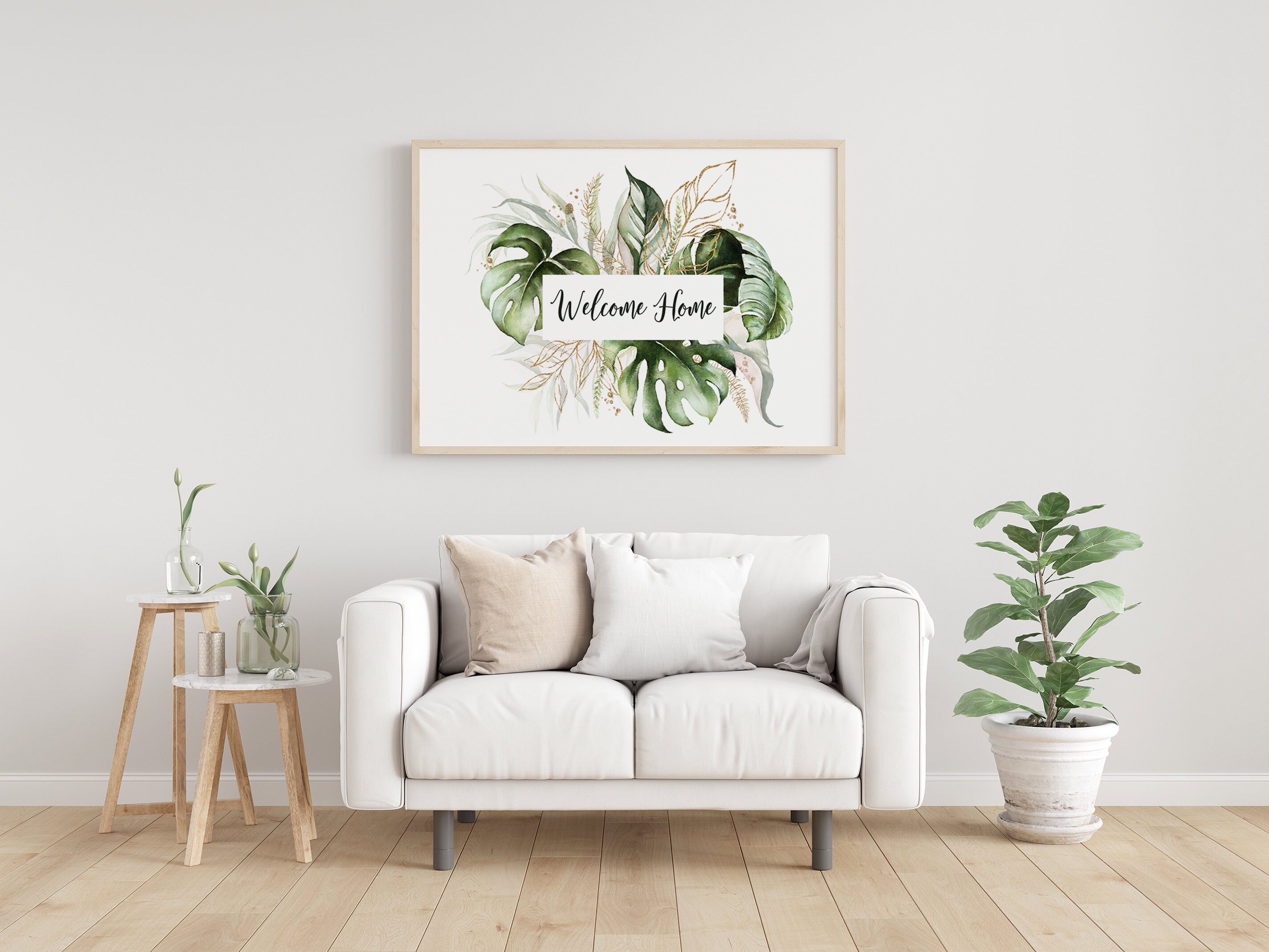 Welcome Home Digital Print Entryway Decor Entrance Wall Art | Etsy