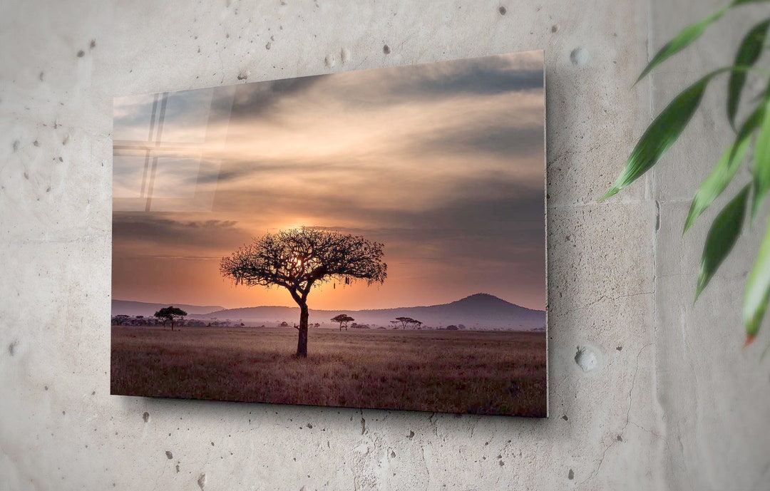 African Landscape Wall Art Sunset Photography Wild Nature Etsy