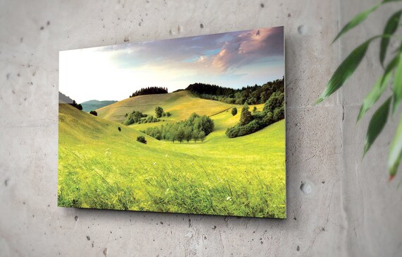 Green Hills Landscape Wall Art Grassland Photography | Etsy