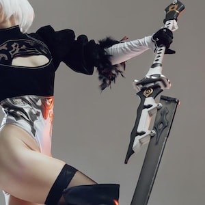 Cosplay Prop Virtuous Treaty - 2B Sword from Nier Automata MDF (wood)
