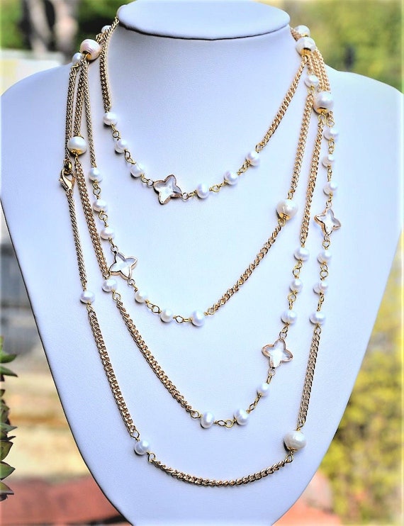 Maxi Freshwater Pearls Necklace With Silver Beads