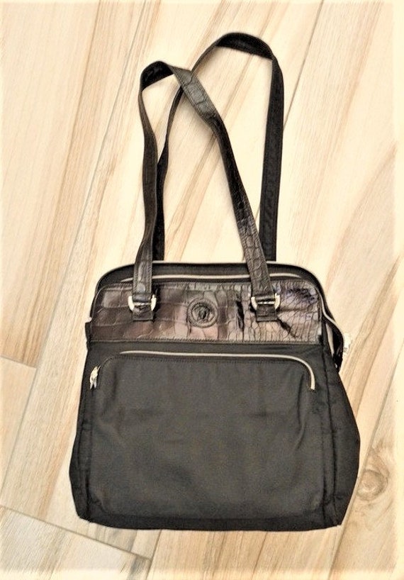 Authentic GIANNI VERSACE 80s shoulder bag - Black… - image 1