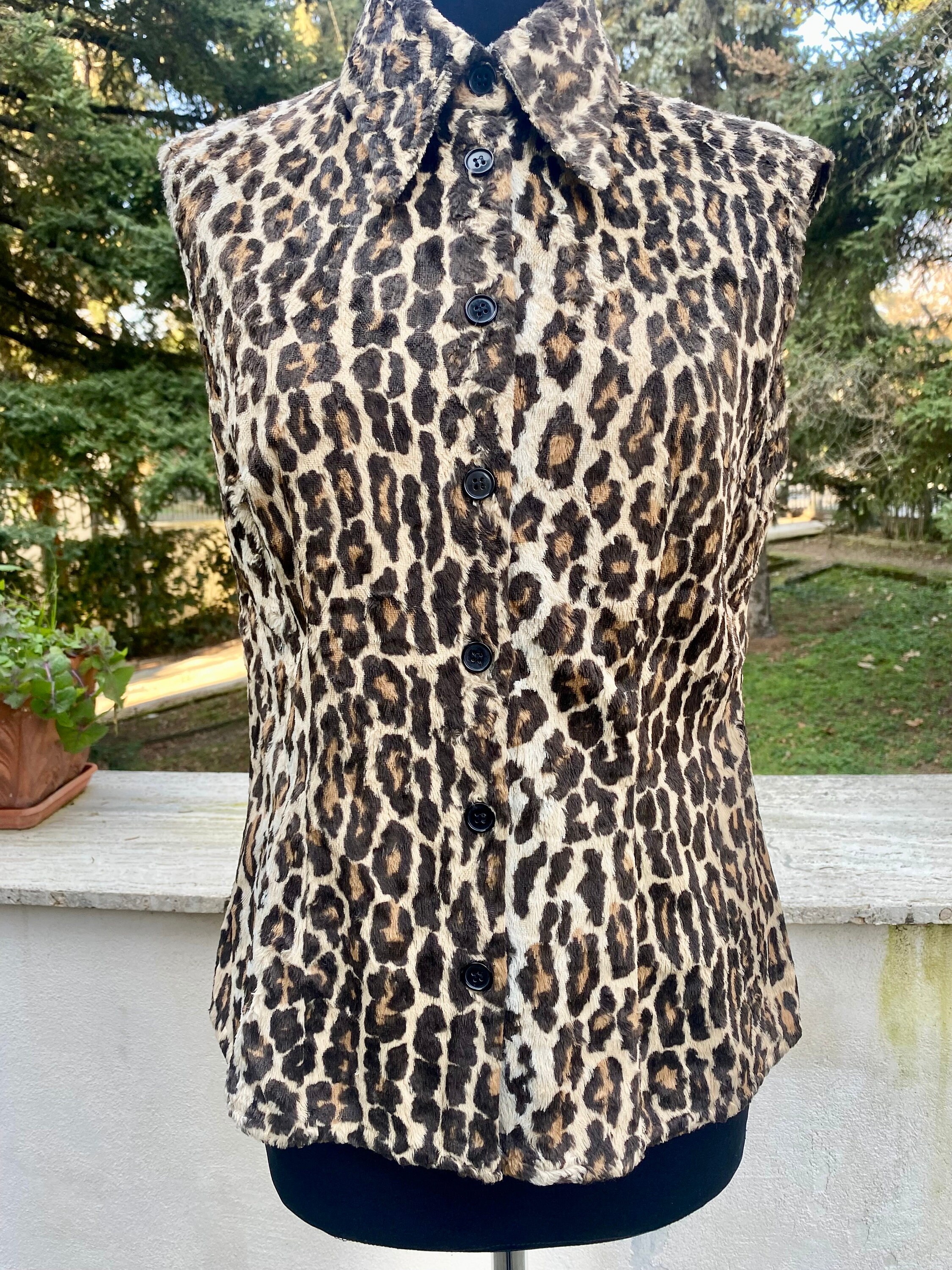 Dolce gabbana Leopard Coat Etsy Canada