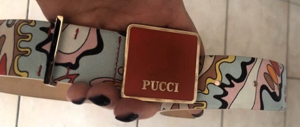 Emilio Pucci Multicolor Belt - Designer Belt Italy - Fashion  display picture 1