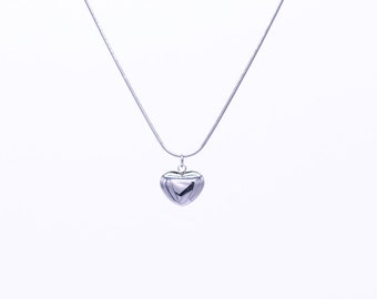 Roestvrijstalen harthangerketting, delicate damessieraden