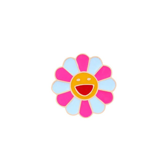 Takashi Murakami Flower Pin Badge 4 Colours to Choose From Etsy UK