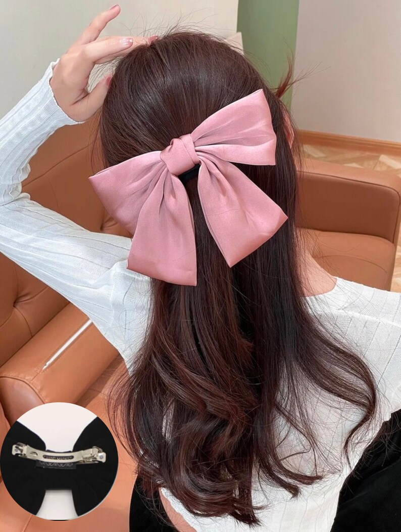 Hair Clips Hair Accessories Hair Clips Uk Satin Hair Bow Etsy UK