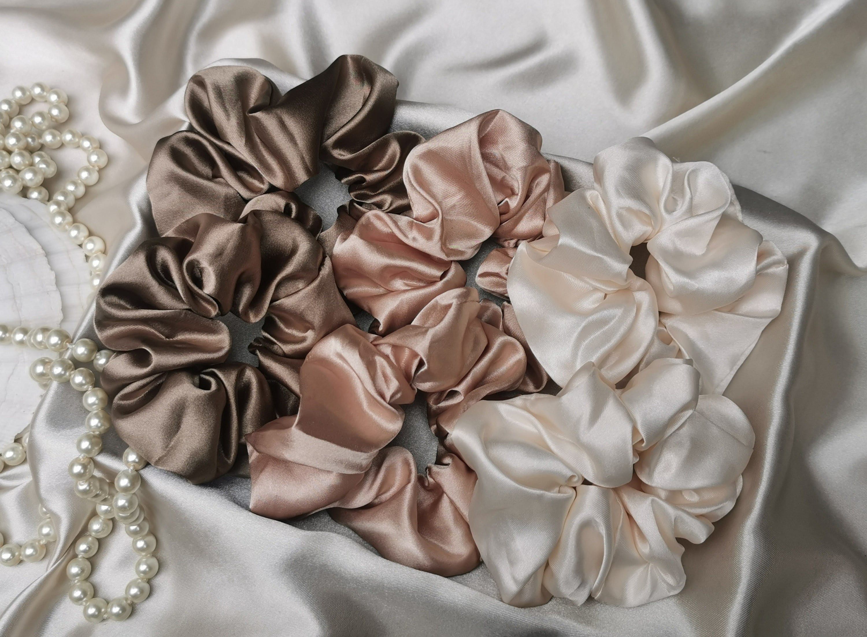 Silk Scrunchie SET Silk Scrunchies Hair Accessories Uk Etsy UK