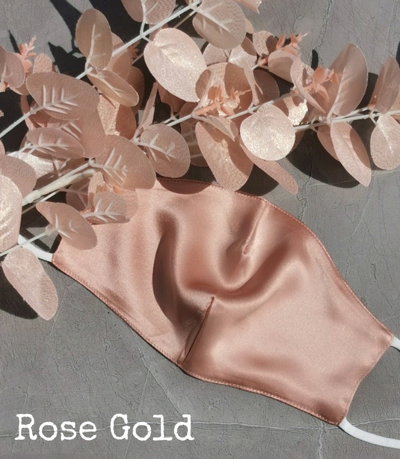 Super soft silk face masks UK Wedding mask Silk Mask Etsy
