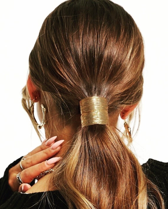 Handmade hairstyle - sweet picture  Long hair styles, Metallic hair, Hair  cuffs