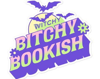 Witchy Bookish Sticker | Kindle Book Sticker  | Halloween Bookish Sticker | Book Fall Kindle Sticker | Retro Bookish Sticker