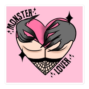 Monster Lover Sticker | Monster Romance Sticker | Kindle Sticker | Bookish Gift