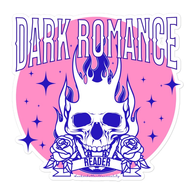 Dark Romance Reader Sticker | Bookish Kindle Sticker | Smutty Book ...