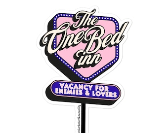 The One Bed Inn Sticker | Bookish Kindle Sticker | Smutty Book Sticker | Romance Book Trope Kindle Stickers