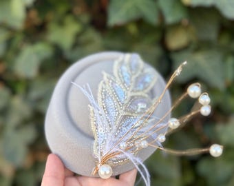 Derby Fascinator Hat Vintage 1920s Headwear Tea Party Cocktail Church Fascinators Tea Party Hats with Veil - 20s 50s Pillbox Hat  main image 4