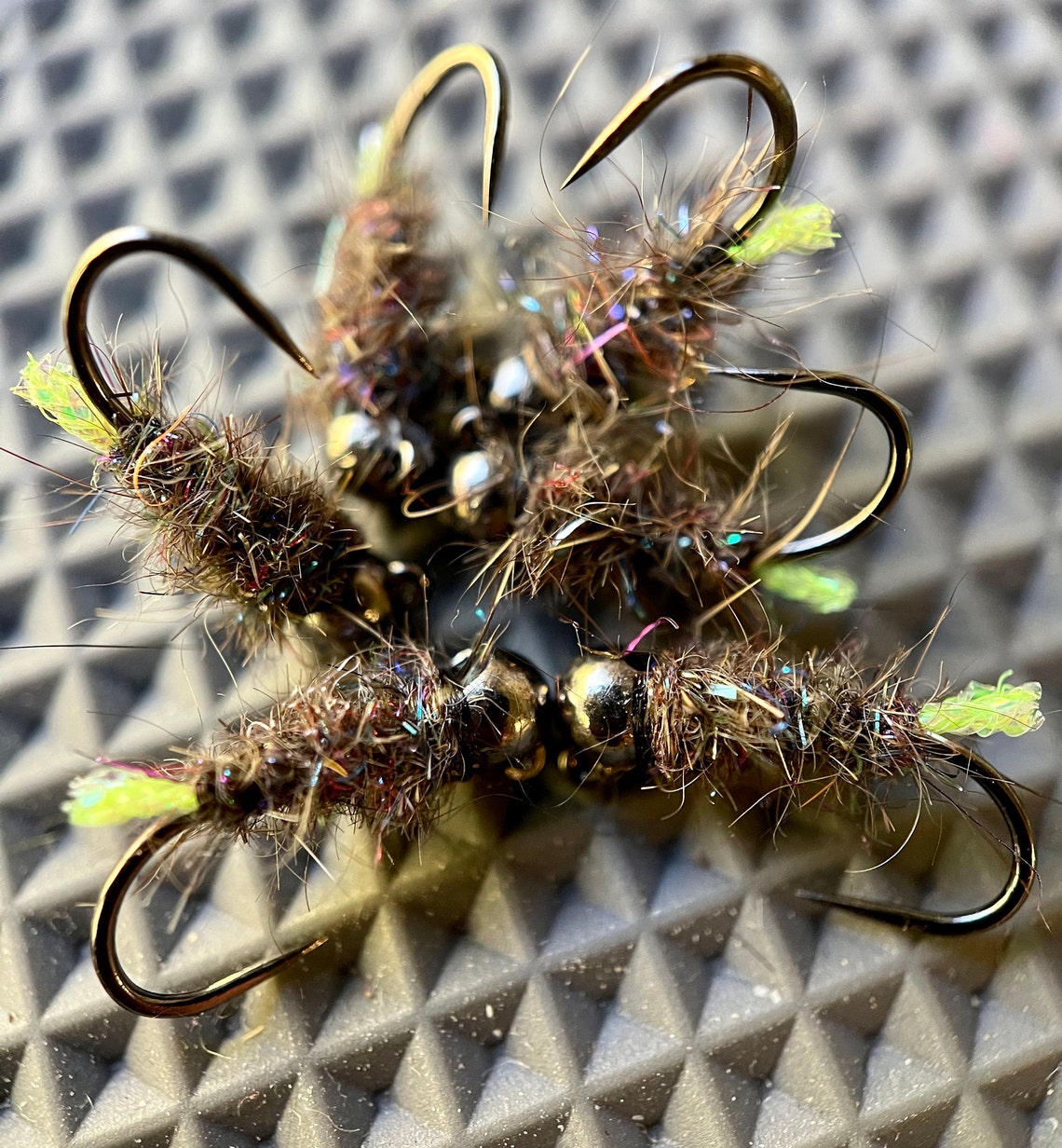 6 Cased Caddis Jig Fly Tungsten. Barbless. Euro Nymph. Etsy