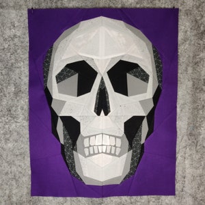 Fractured Skull Panel 16&quot;x 20&quot; - Foundation Paper Piecing Pattern