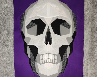 Fractured Skull Panel 16"x 20" - Foundation Paper Piecing Pattern